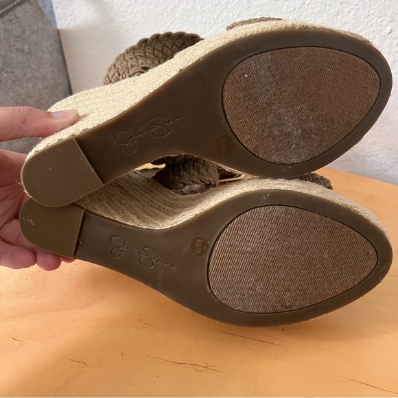 Jessica Simpson Platform Espadrille Sandal Crossover Strap Size 9.5 - Picture 9 of 13